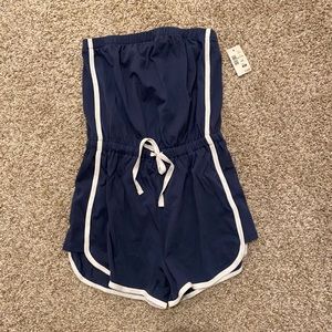 Blue/White Romper (Aeropostale)